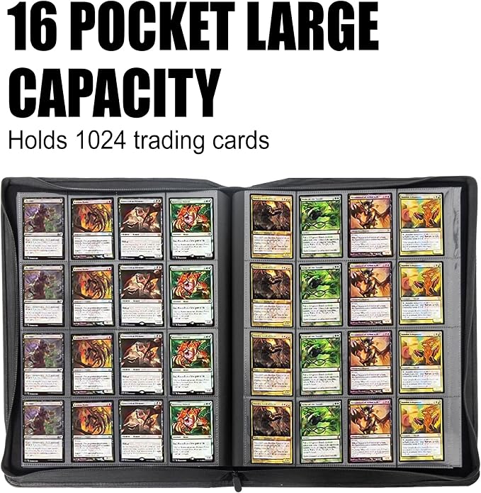 Trading Card Binder for One Piece Cards, 16 Pocket - Image 2