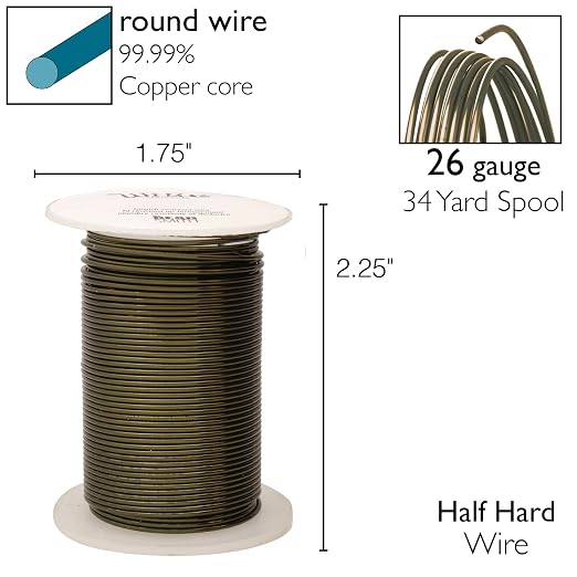 The Beadsmith Wire Elements 26-Gauge Lacquered Tarnish-Resistant Copper Wire - Image 4