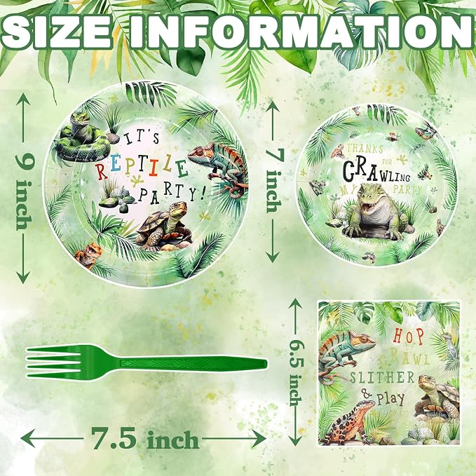 Reptile Party Decorations Set - Image 3