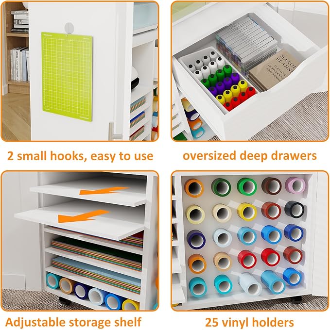 Craft Cart Cabinet Compatible - Image 5