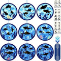 48PCS Summer Crafts: Paper Shark Suncatchers DIY Kits, Window Stained Glass by Renbuzhu