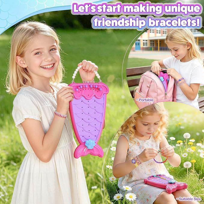 Euclidean Cube 2-in-1 Friendship Bracelet Making Kit, Arts and Crafts - Image 6