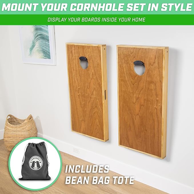 GoSports Wall Mounted Cornhole Board Hangers - Image 3