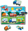 Melissa & Doug Vehicles Wooden Peg Puzzle by Unknown