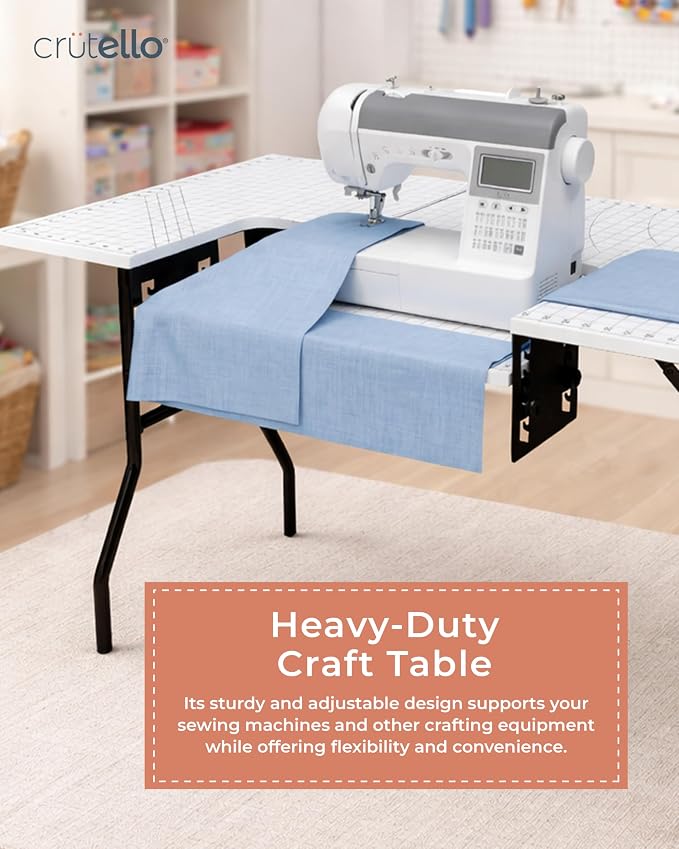 Crutello Folding Sewing & Craft Table, 42x24 Inch - Image 7