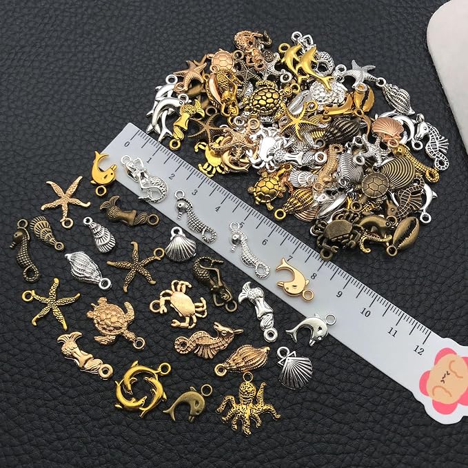 WOCRAFT 100pcs Sea Ocean Charms - Image 3