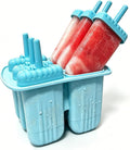 Popsicle Molds 6 Cavity Silicone Ice Pop Molds by AdWon