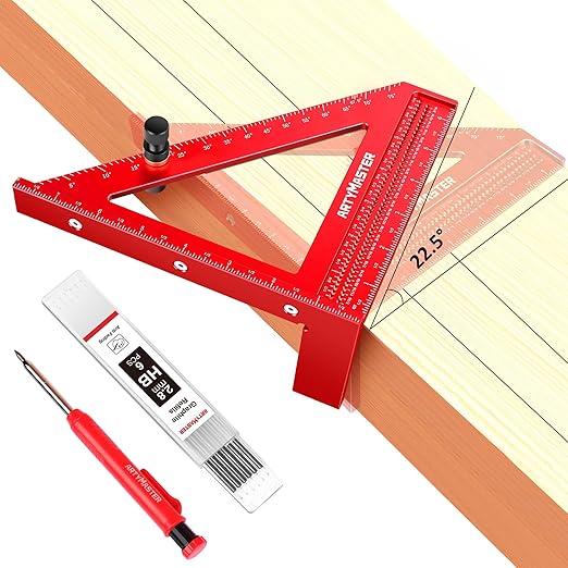 8 inch 3D Multi-Angle Measuring Square Ruler, WT103C High Precision Hole - Image 8