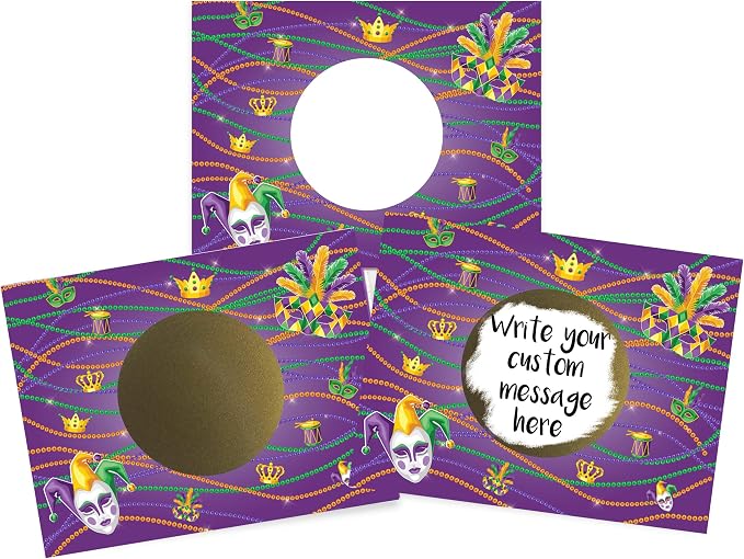 My Scratch Offs 20 Pack Mardi Gras Make Your Own DIY Scratch Off Cards & by MyScratchOffs