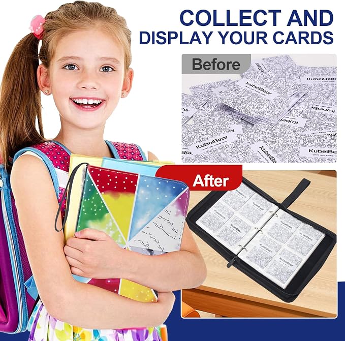 Card Binder – 400 Capacity, Zippered Trading Card Holder - Image 7