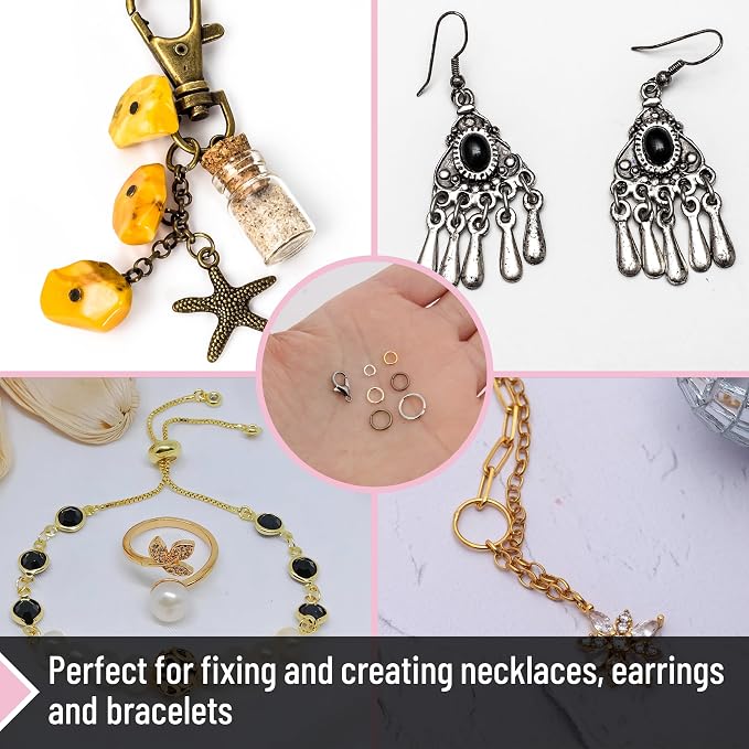 Mr. Pen- Open Jump Rings Set, 6 Assorted Sizes, Jewelry Making Findings - Image 4