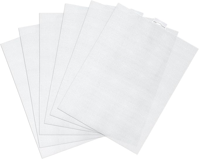 6pcs Plastic Mesh Canvas Sheets, 14 CT Clear by Unknown