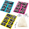 Metal Wire Puzzle Set of 24 by Unknown