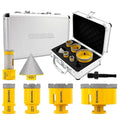 HIGHDRIL Diamond Drill Bits Kit - 25/35/50/75mm/20mm Finger Bit+50mm Chamfer Bit +SDS Adapter with 5/8-11 Thread for Porcelain Ceramic Tile Granite Marble Brick