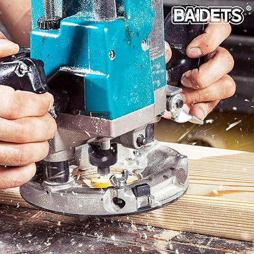 Router Bits Set 1/4 Inch Shank - BAIDETS 12 Pieces 1/4" Tungsten Carbide Router Bits, Woodwork Tools