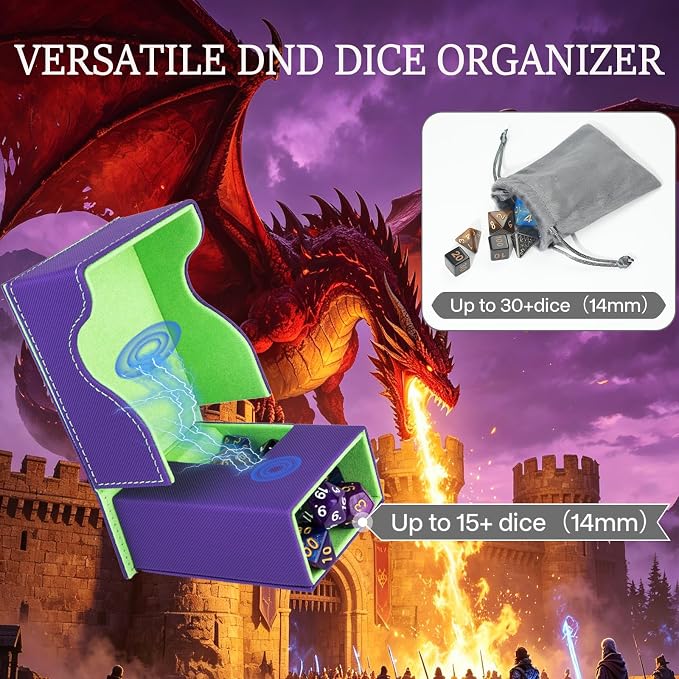 Dice Tower and Tray, Foldable Portable Dice Rolling Tower, Dice Roller Accessory - Image 3