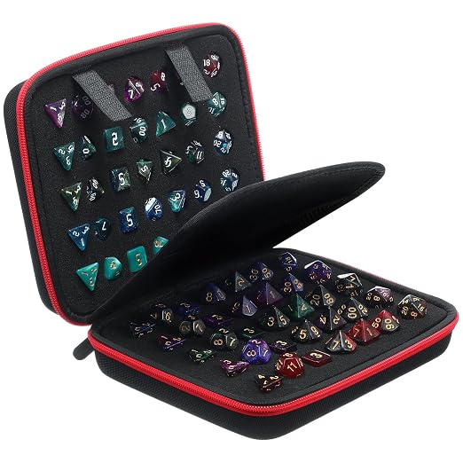Aoriher 1 Pcs Dice Case with Removable Slotted Tray by Aoriher