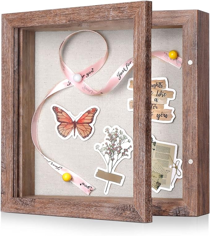 8x8 Shadow Box Frame with Linen Back by Califortree