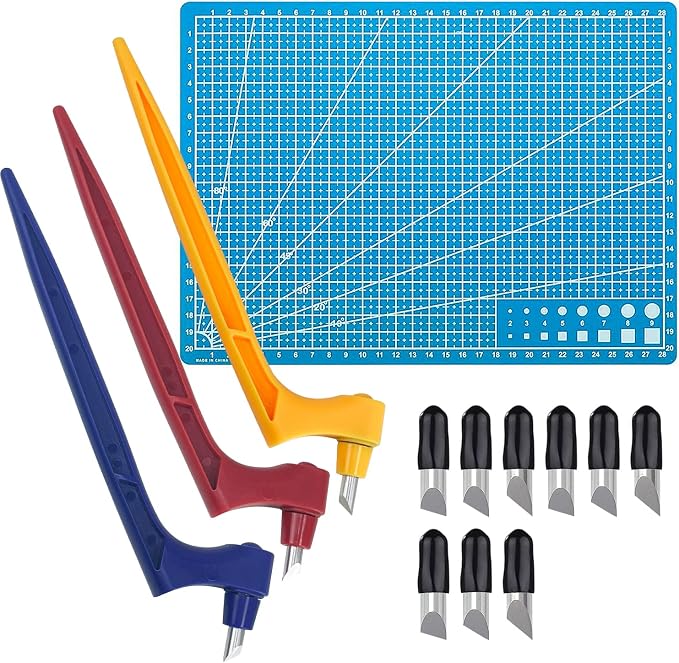 Sutekus 13pcs Craft Cutting Tools Set, 360° Rotating Art Cutting Tools by SUTEKUS