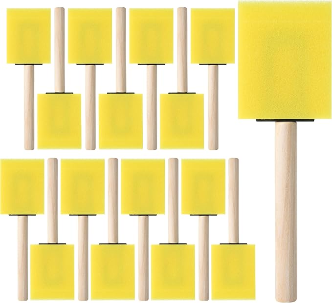 Bates- Foam Paint Brushes, 16 Pack by BatesChoice