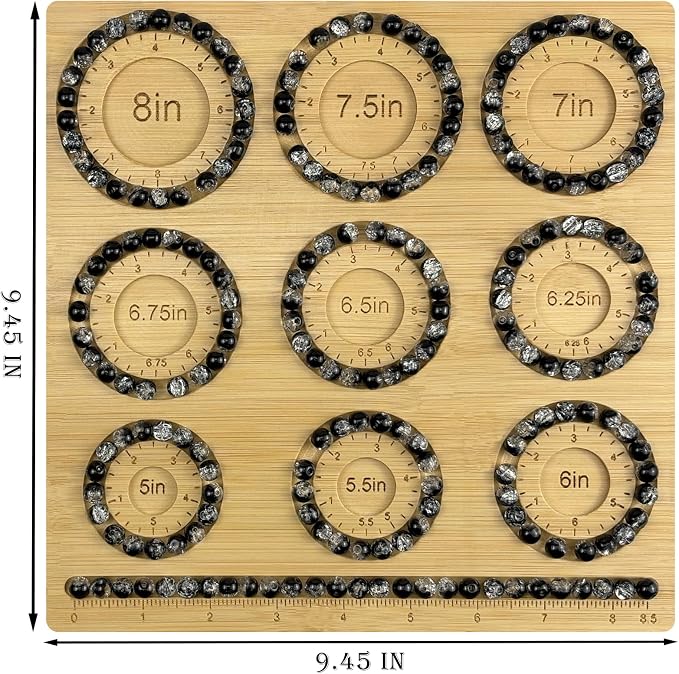 Petoysoso Bead Boards for Jewelry Making, Bamboo Beading Board for Jewelry - Image 2