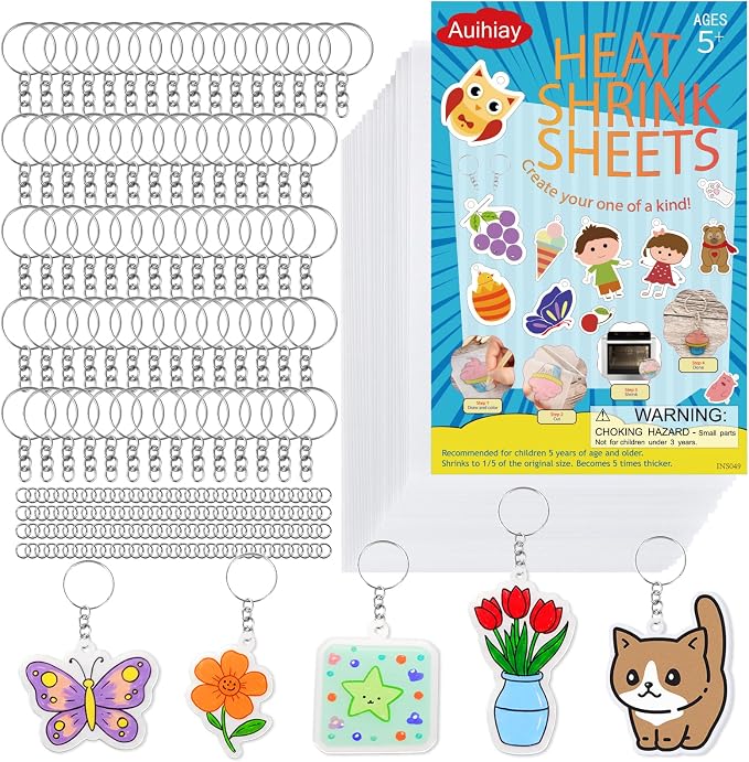 Auihiay 325PCS Shrink Plastic Sheets Kit by Auihiay