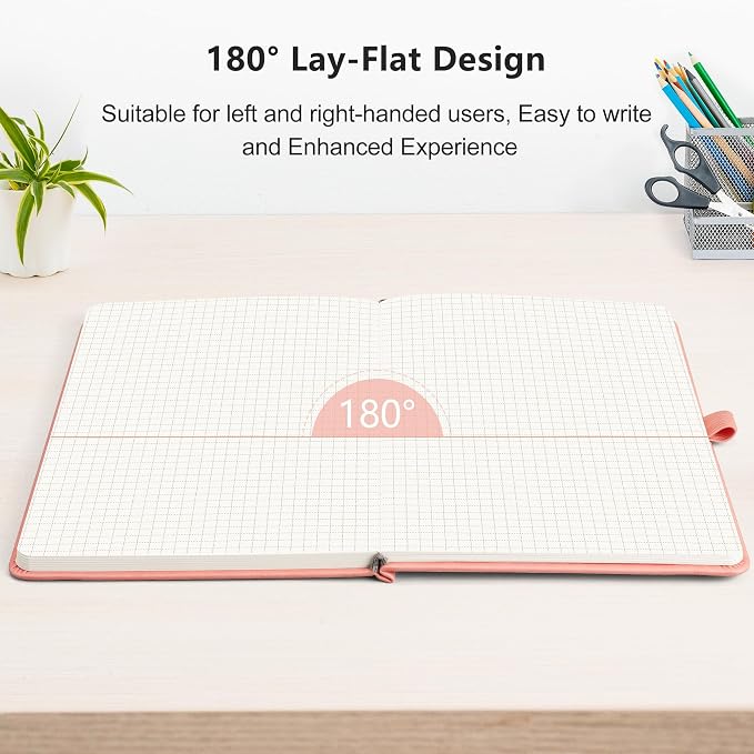 RETTACY Graph Grid Paper Notebook, 192 Pages, A5 Size | 5 Squares per Inch - Image 6