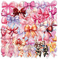 60 Pcs Clear PET Bowknot Stickers by Unknown