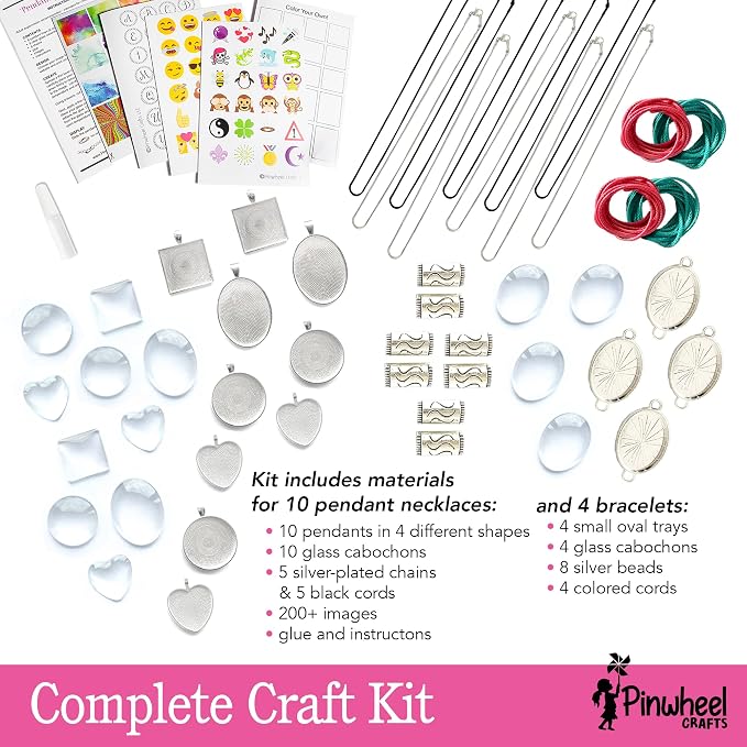 Pinwheel Crafts Pendant Jewelry Making Kit - Image 5