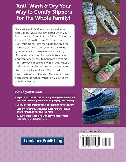 Knitting and Felting Slippers: Learn to Make Cute and Cozy Footwear - Image 2