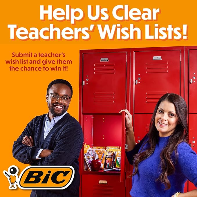 BIC Gelocity Quick Dry Assorted Colors Gel Pens, Medium Point, School Supplies - Image 2