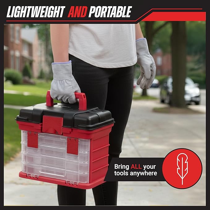 Stalwart Portable Tool Box Small Parts Organizer - Image 4