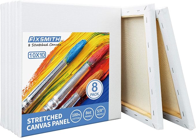 FIXSMITH Stretched White Blank Canvas by FIXSMITH