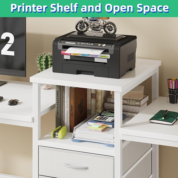 GYIIYUO 93'' Two Person Desk - Image 6