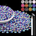 1500PCS 6mm Resin Jelly Rhinestones in Bulk, Bedazzling Flatback Crystals by BELLEBOOST