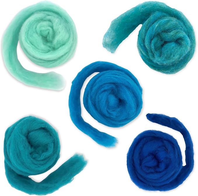 Corriedale Carded Sliver Wool Roving Variety Bundle | Best Core Wool - Image 3