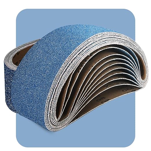 3x21 Inch Sanding Belts 20 Pcs 120 Grits Heavy Duty Belt Sander Zirconia Belt Sander Paper for Wood, Metal, Stainless Steel, Automotive, and Furniture