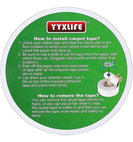 YYXLIFE Double Sided Removable Rug Tape - Image 9
