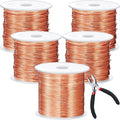 Funrous 5 Rolls 5 Size Jewelry Wire 18, 26 Gauge Copper Wire Kit Jewelry by Funrous