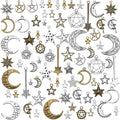 Hicarer 80 Pieces Antique Silver Pendants Charms Pendants Gothic Jewelry Making by Hicarer
