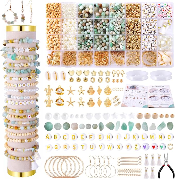 Wurosi 1927 PCS Jewelry Making Supplies Kit, Charm Bracelet Making Kit by Unknown
