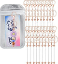 60 Pcs Beadable Keychain Bars Bulk Kit by Yweeychain