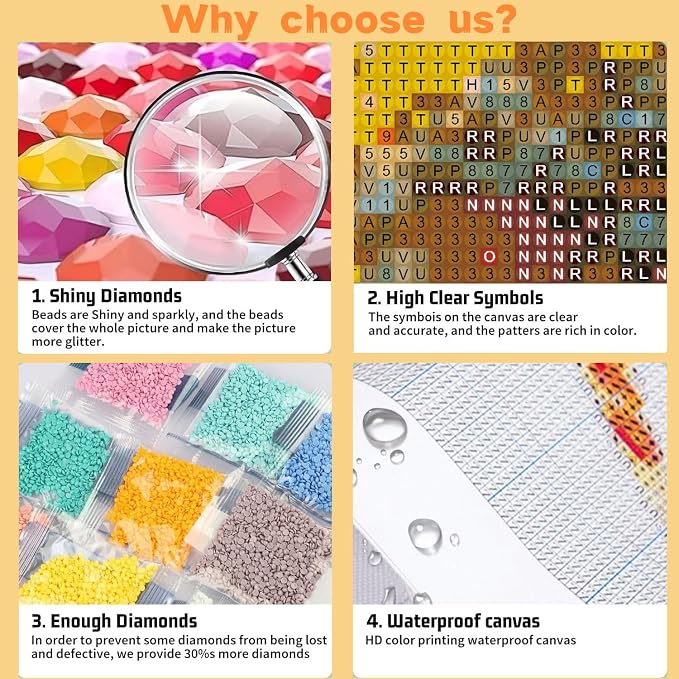 DAZZLEDOTS Diamond Art Kits for Adults, DIY Diamond Dots Bookstore 5D Full - Image 6