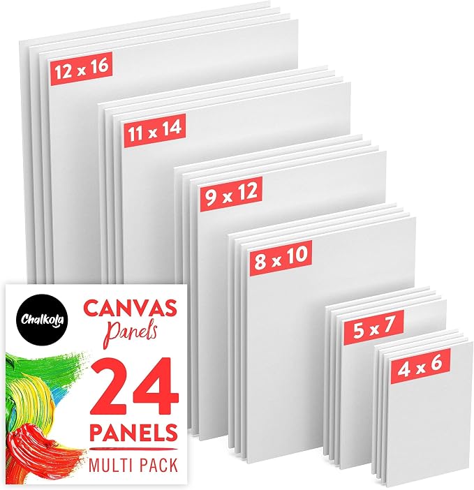 Chalkola Paint Canvases for Painting Multipack by Chalkola
