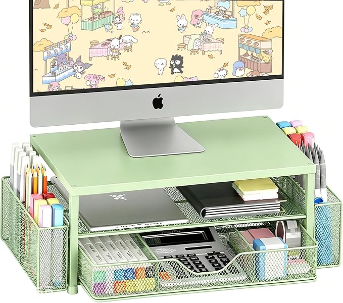OPNICE Desk Organizers and Accessories, Computer Monitor Stand Riser by OPNICE