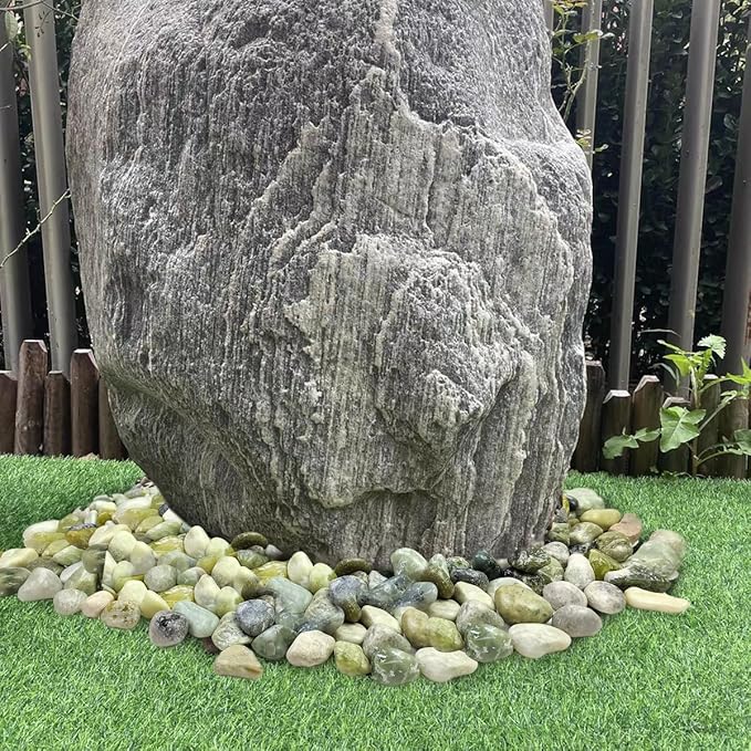 YISZM 40lbs Jade River Rocks for Landscaping, 1-2 Inch Natural Pebbles for - Image 3