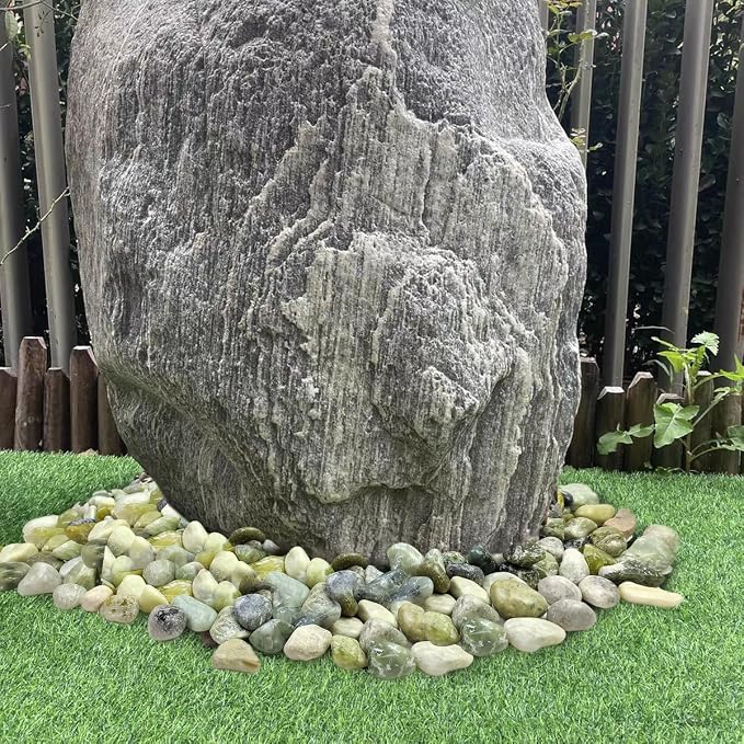 YISZM 20lbs Jade River Rocks, 1-2 Inch Natural Pebbles - Image 3