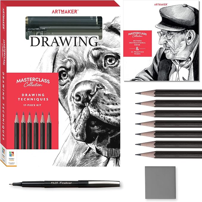 Hinkler Art Maker Masterclass Collection: Drawing Techniques Kit by Hinkler