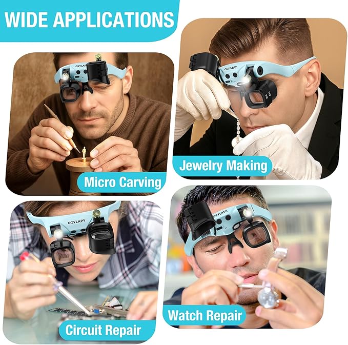 COYLAPY Magnifying Glasses for Close Work, Jewelers Magnifying Glass - Image 7