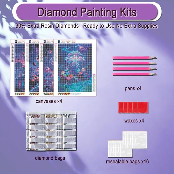 DOZEEZOP 6-Pack Diamond Painting Art Kits - Image 6